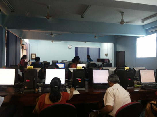 Staff training workshop on use of on-line question bank